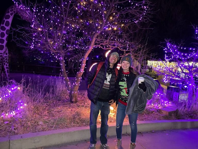 Zoo Lights at Cheyenne Mountain Zoo in Colorado Springs! This zoo has got to be our favorite one yet.