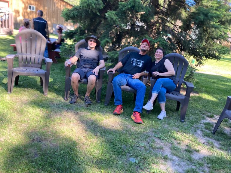 Wheel Inn Tavern, Lincoln, MT (with our son, Jaden DeRosa)