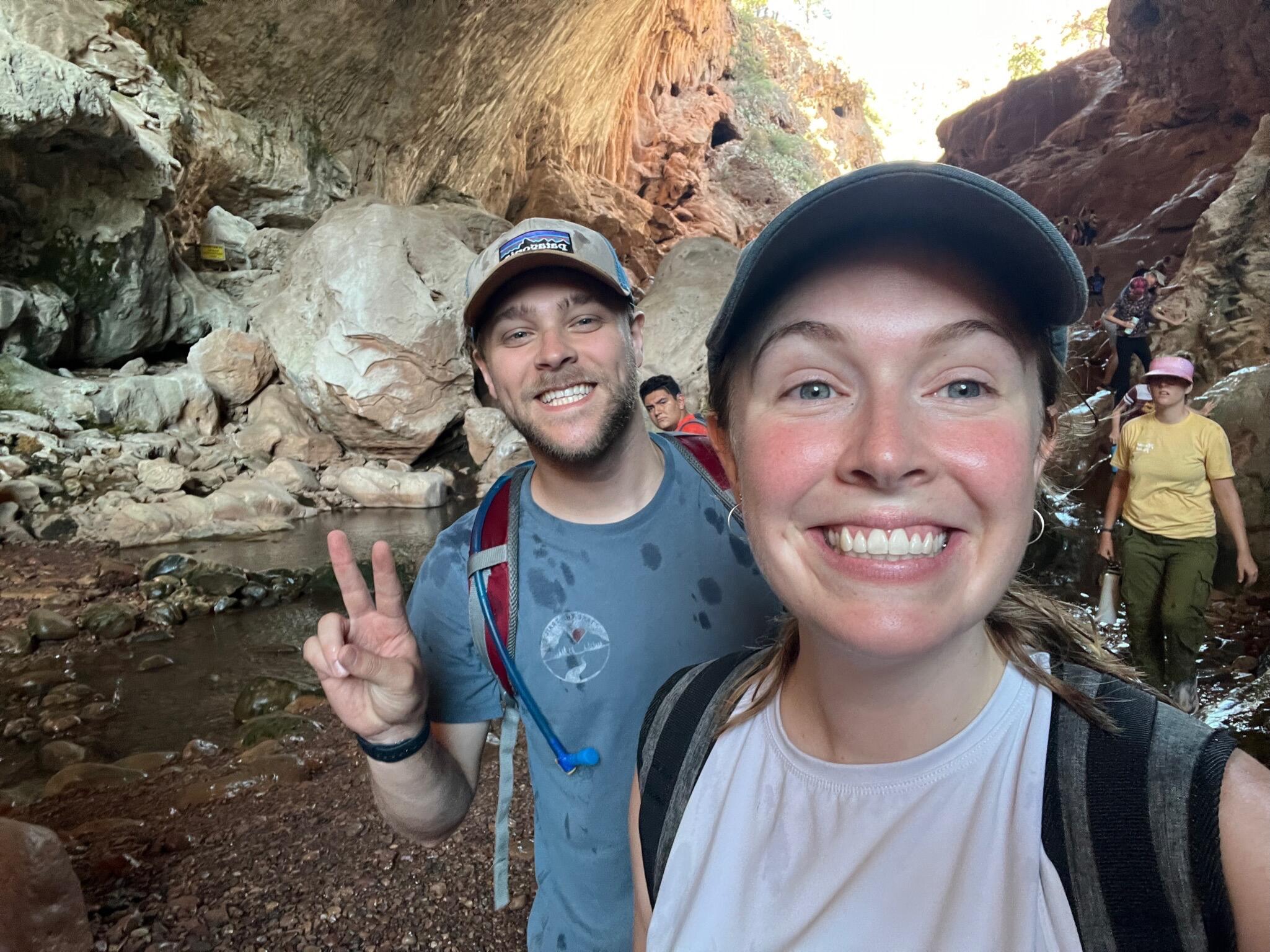 Tori was living her best life in Arizona and meeting new friends when she was told, "Matt Taylor moved to Phoenix, AZ." She stalked him on Facebook and wasn't sure who the long-haired hippy was, but it seems he got a hair cut and looked more like Matt Taylor. She DM'd him (yes, she made the first move). Matt was stoked to meet a friend after recently moving to this foreign state. They met up at the Chandler Coffee Rush and connected instantly. Little did they know that meeting up for coffee would lead into a series of hiking, camping, movies, concerts, and travel adventures which would be termed, "The Mattori Experience."