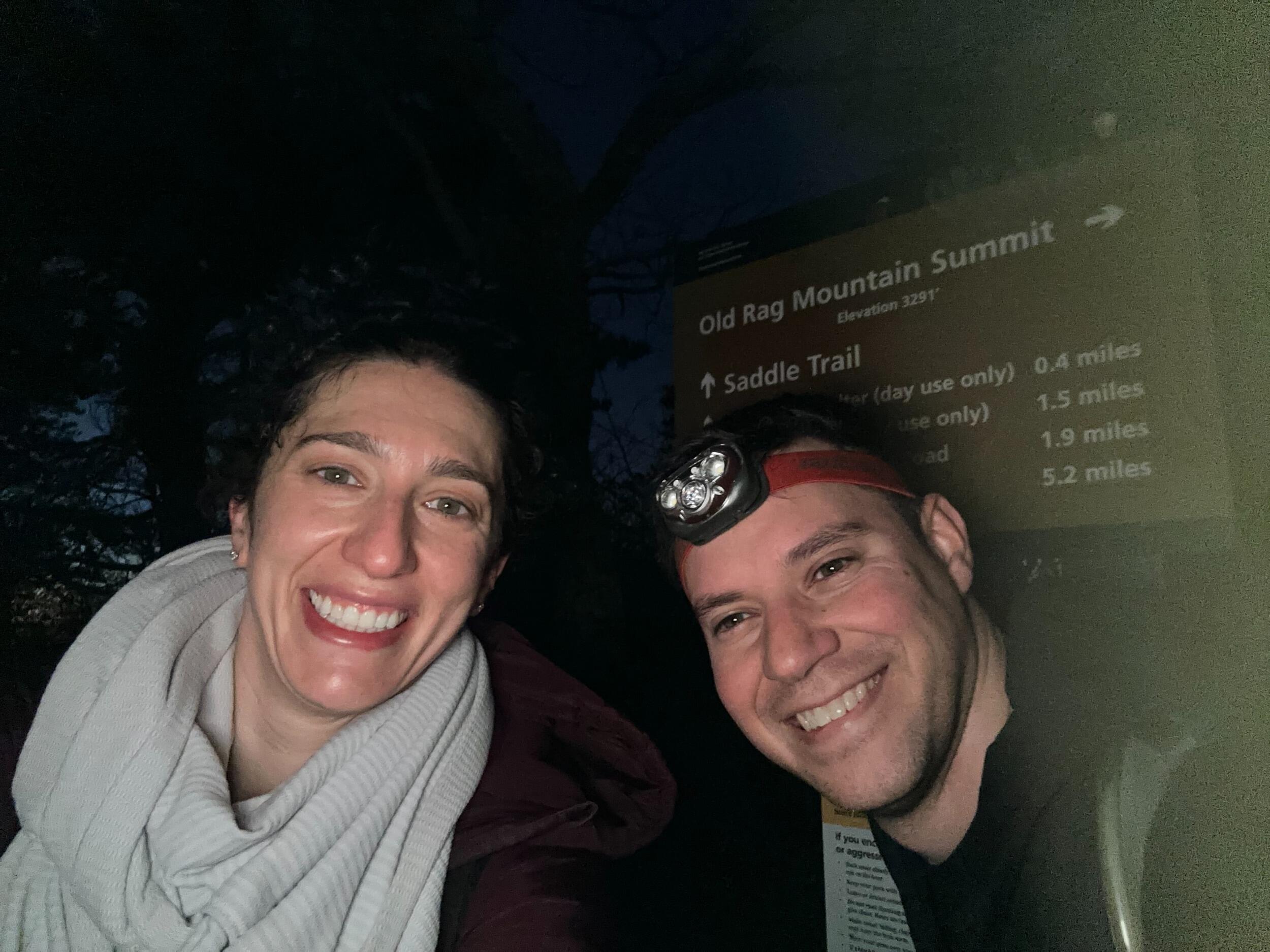 Naomi's first dawn hike. Nate ran up the rocks while Naomi gave herself pep talks.