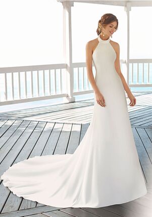 casual halter wedding dresses