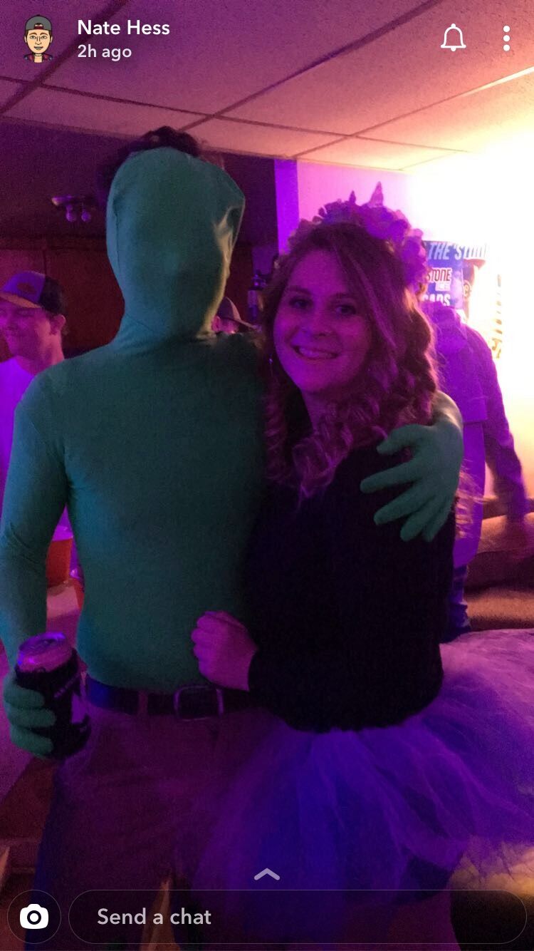 Green man and unicorn