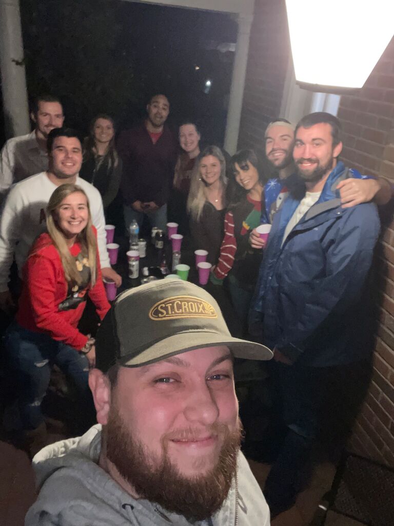 Our first annual Christmas party. 