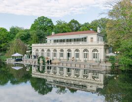 The Boathouse in Prospect Park wedding purslane wedding grooms