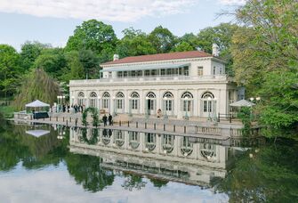 The Boathouse in Prospect Park wedding purslane wedding grooms