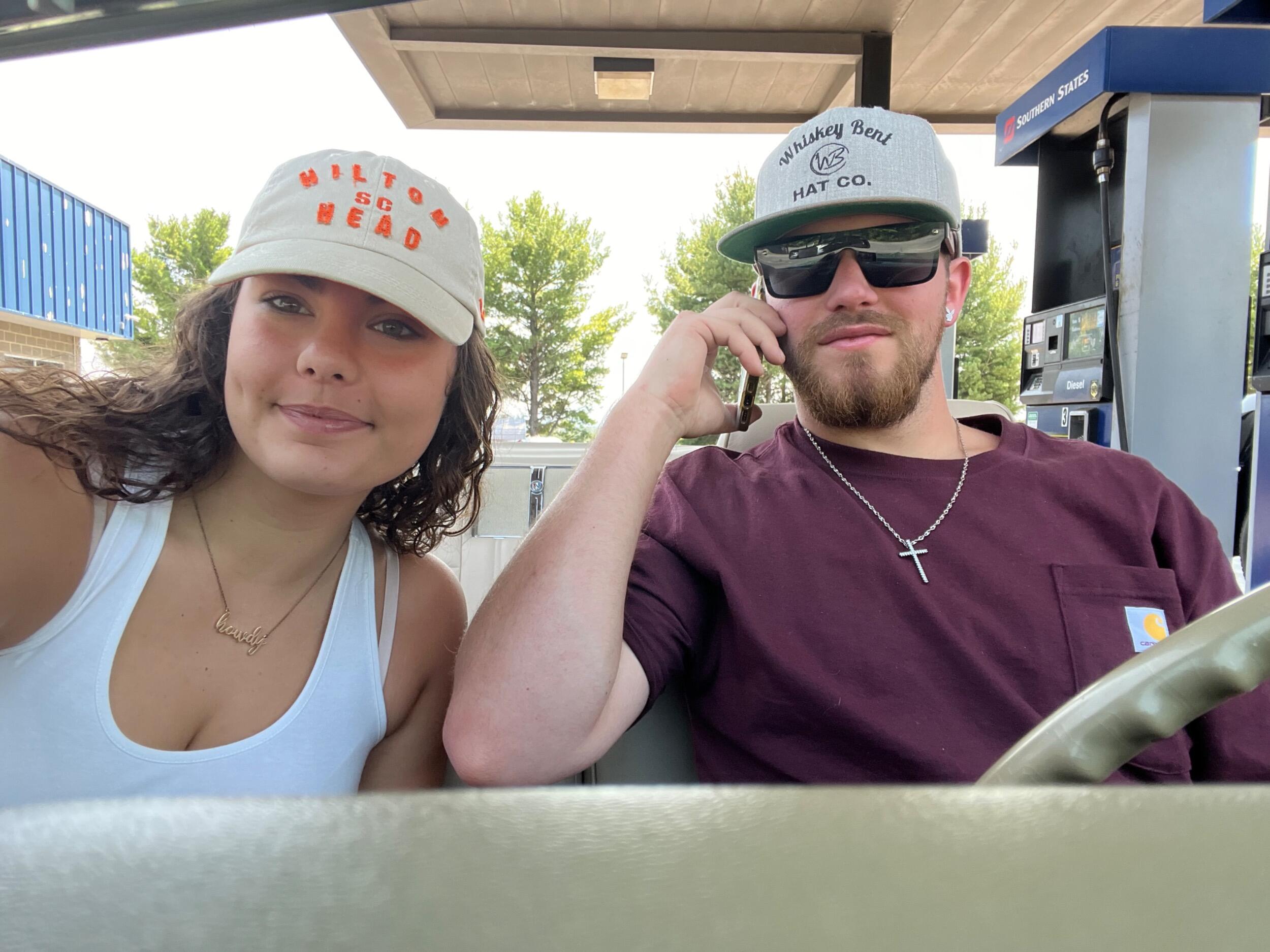 Our first ride in the Convertible. 