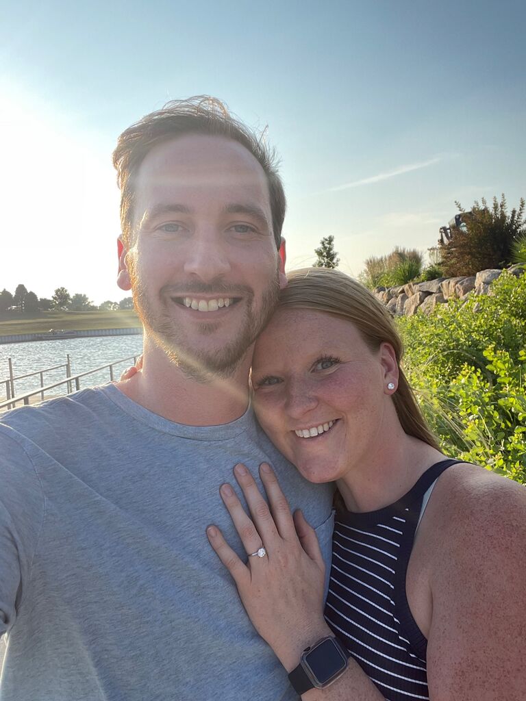 engaged at our first date spot!