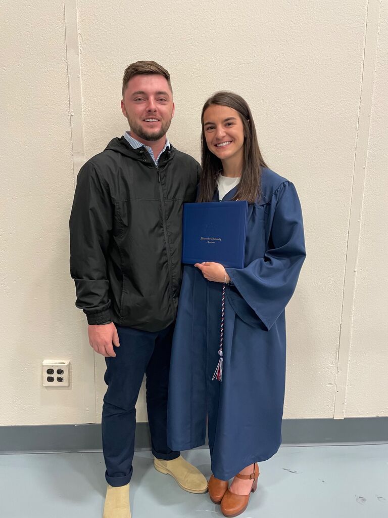 Graduation day for Ansley from Shippensburg!