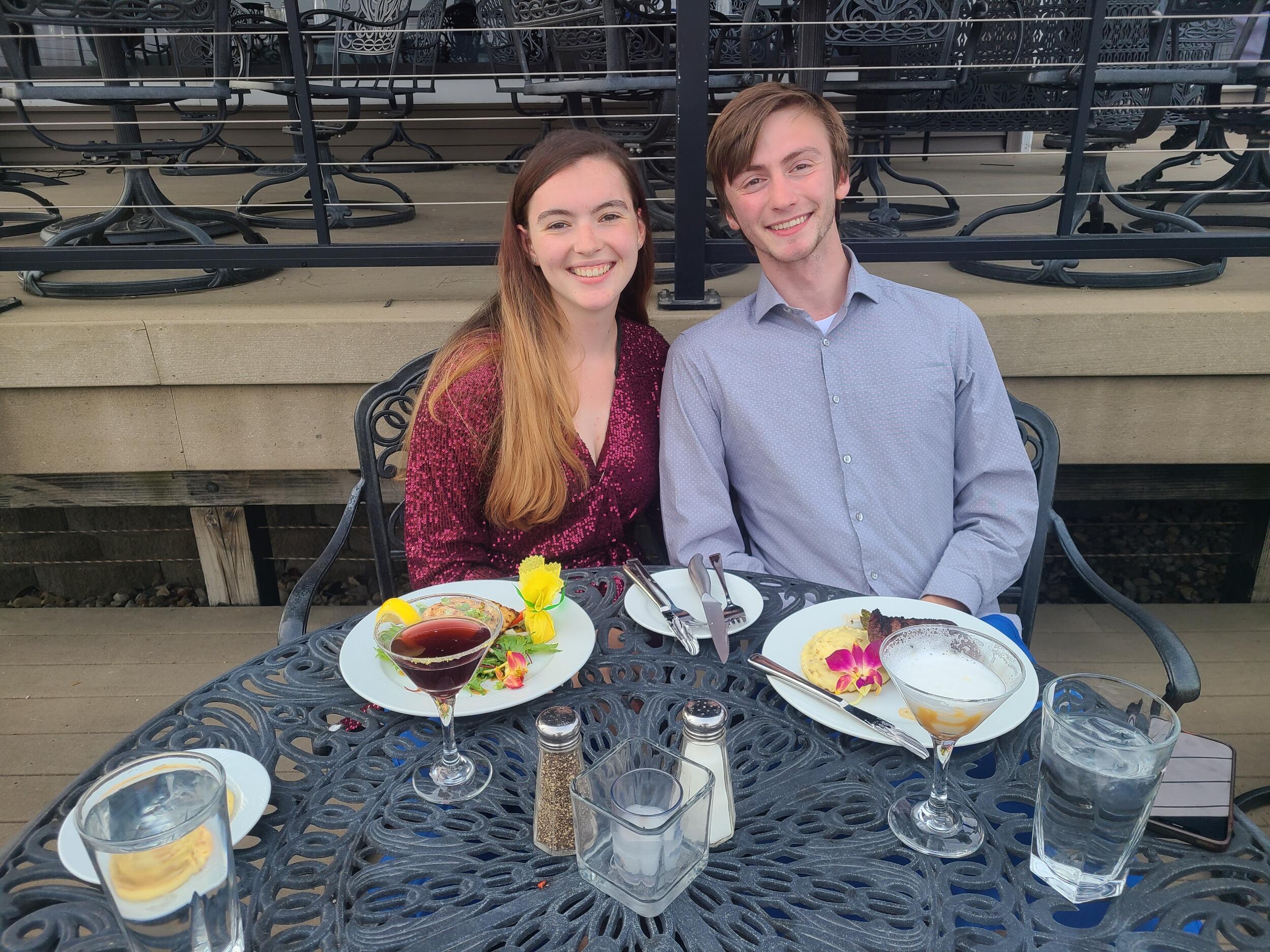 Celebration Dinner for Liam's job offer in Boston, MA