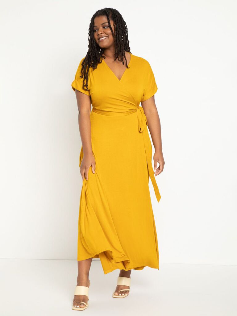 Image maxi outlet wrap dress