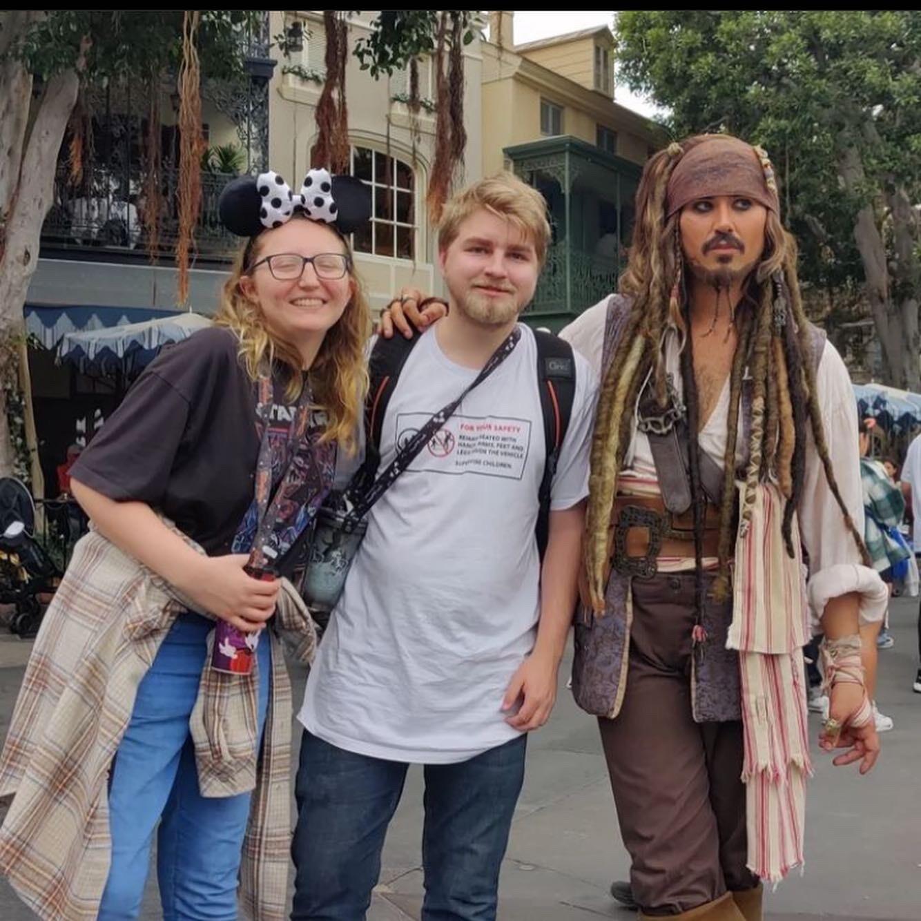 Our second Disneyland trip for Matt's birthday. Here we met Captain Jack Sparrow!