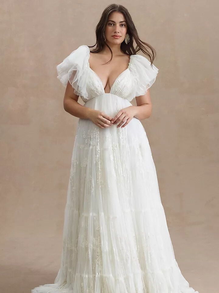 Plus Size Beach Boho Lace Wedding Dresses Strap Lace