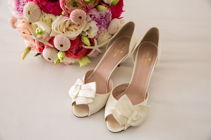 Ivory Bow Kate Spade Wedding Shoes