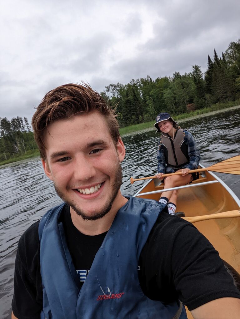 First cabin trip for Sam