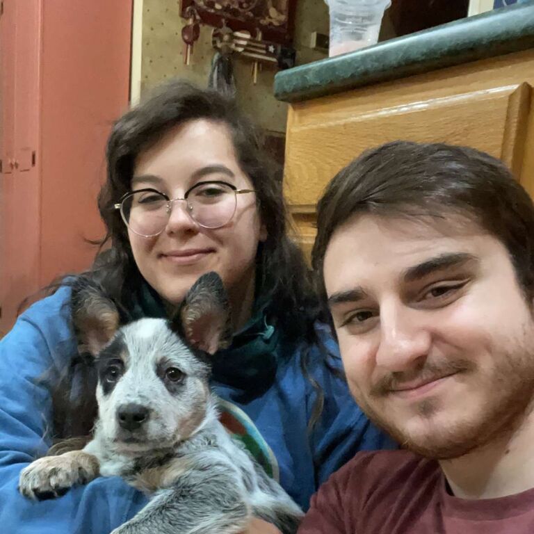 Sarah moves in with Josh and they convince his parents to let them get a dog. Welcome home Valkyrie!
