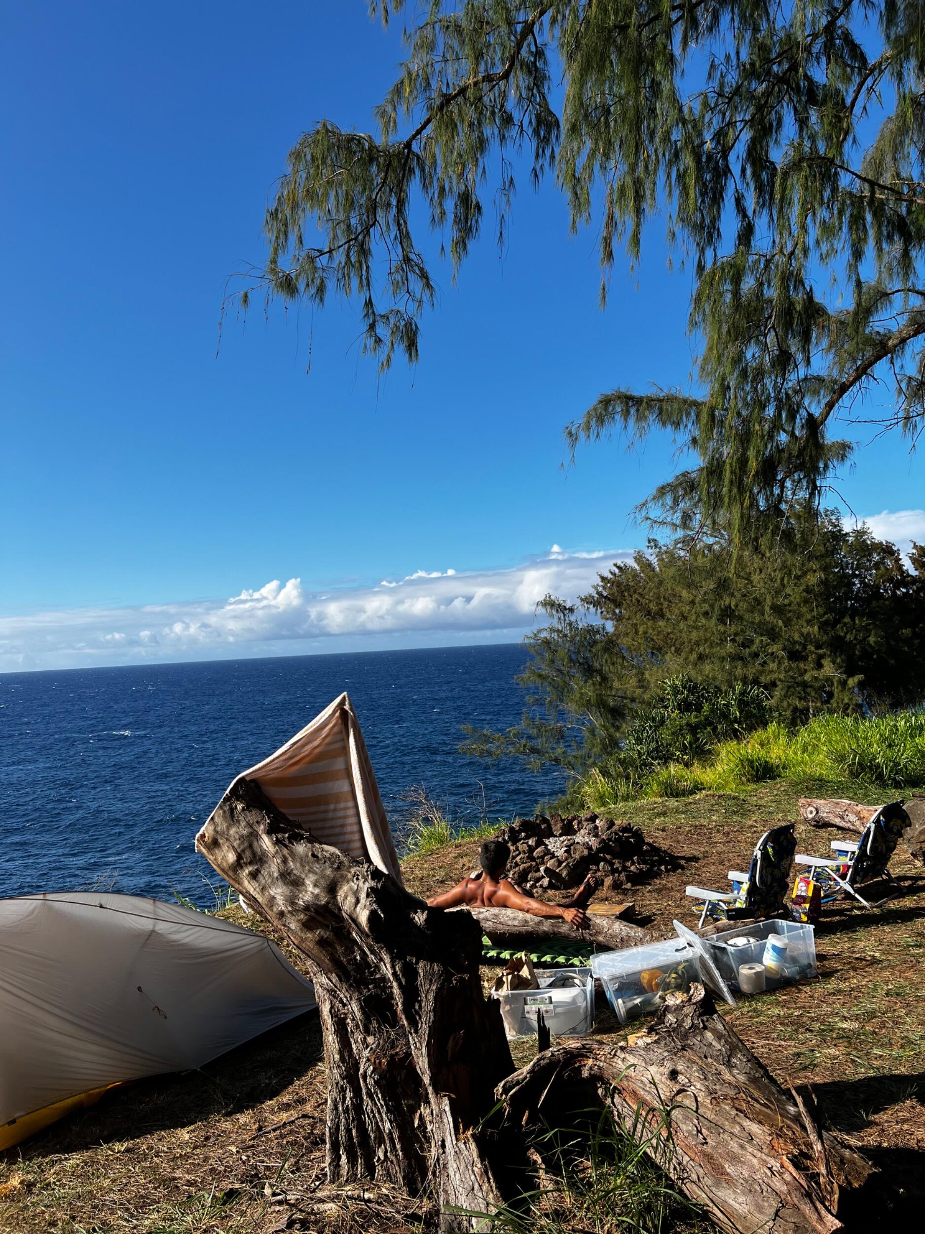 Kin asked Aiko to camp over a cliff with him, meet his grandparents in Hilo, and come back to Kona in time for her friend's birthday (love you Andwee) for a 3 day trip. The whole weekend went better than they could've imagined, and it was only a few days later that Kin & Aiko became official.