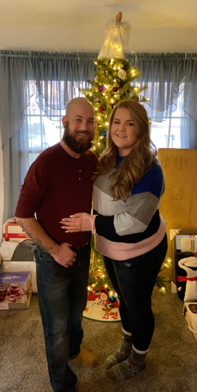 Our first Christmas together.