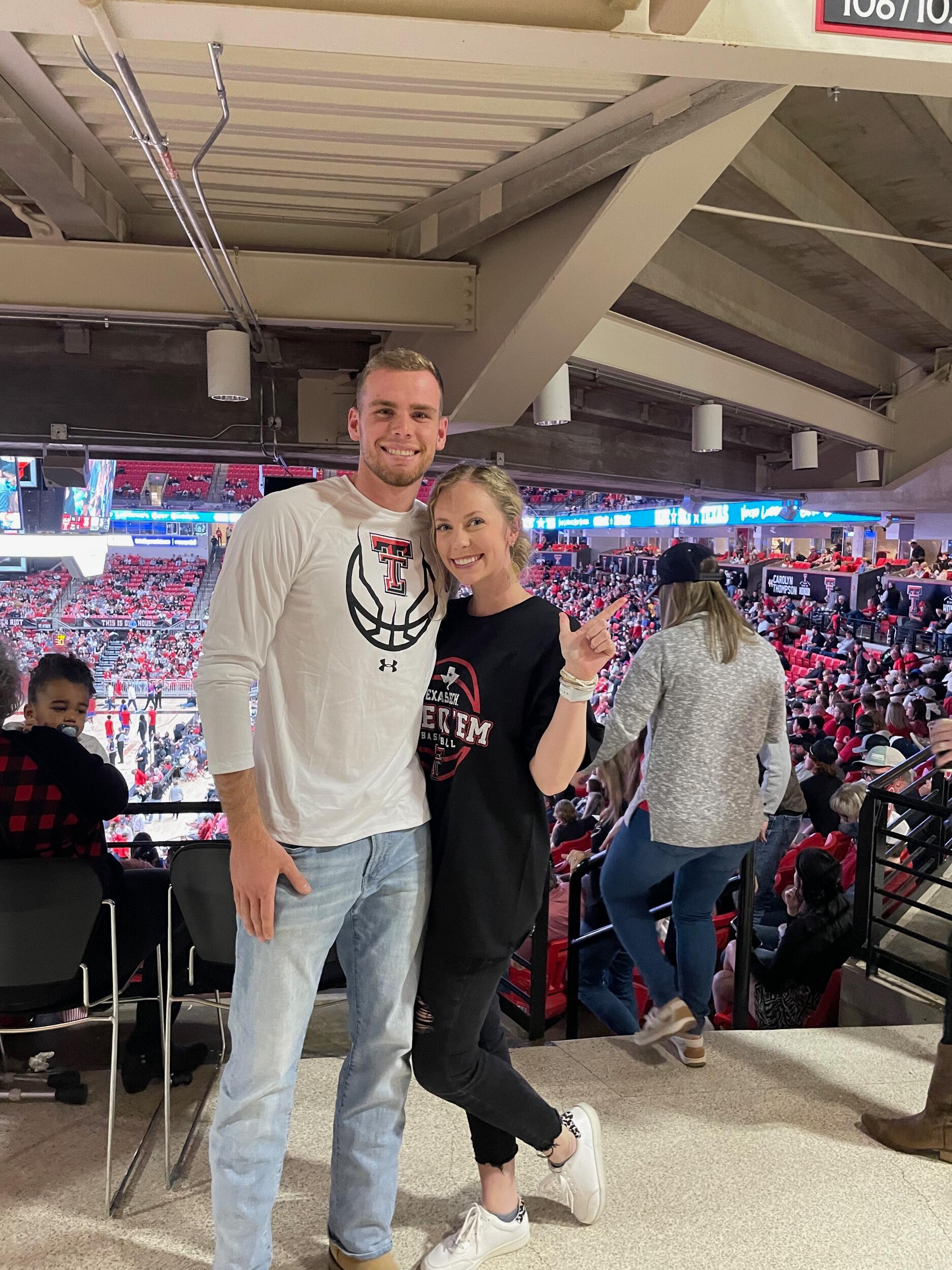 First road trip together. Lubbock, TX to watch the Red Raiders beat the Jayhawks!