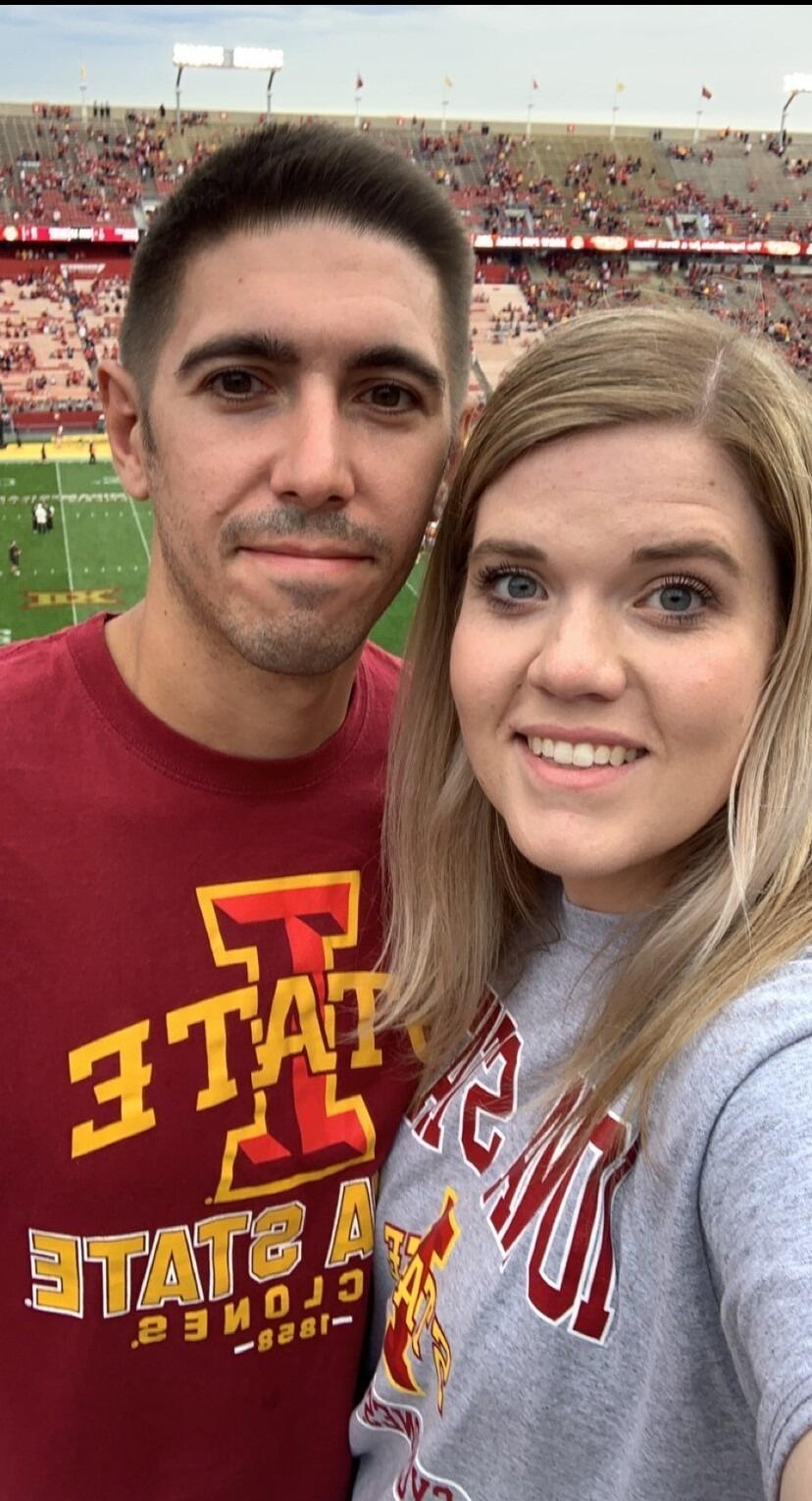 Our first ISU Football game, GO STATE! This wasn't our first time in Ames but throughout the years I've loved showing him where I spent my college years. 