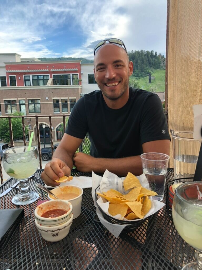 The more formal "date" came a few nights later. He showed her he could handle her queso addiction...