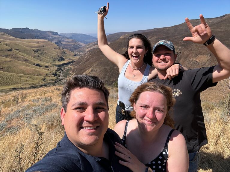 Together they road tripped to the top of Africa in Lesotho, sleeping under the stars in the wilderness