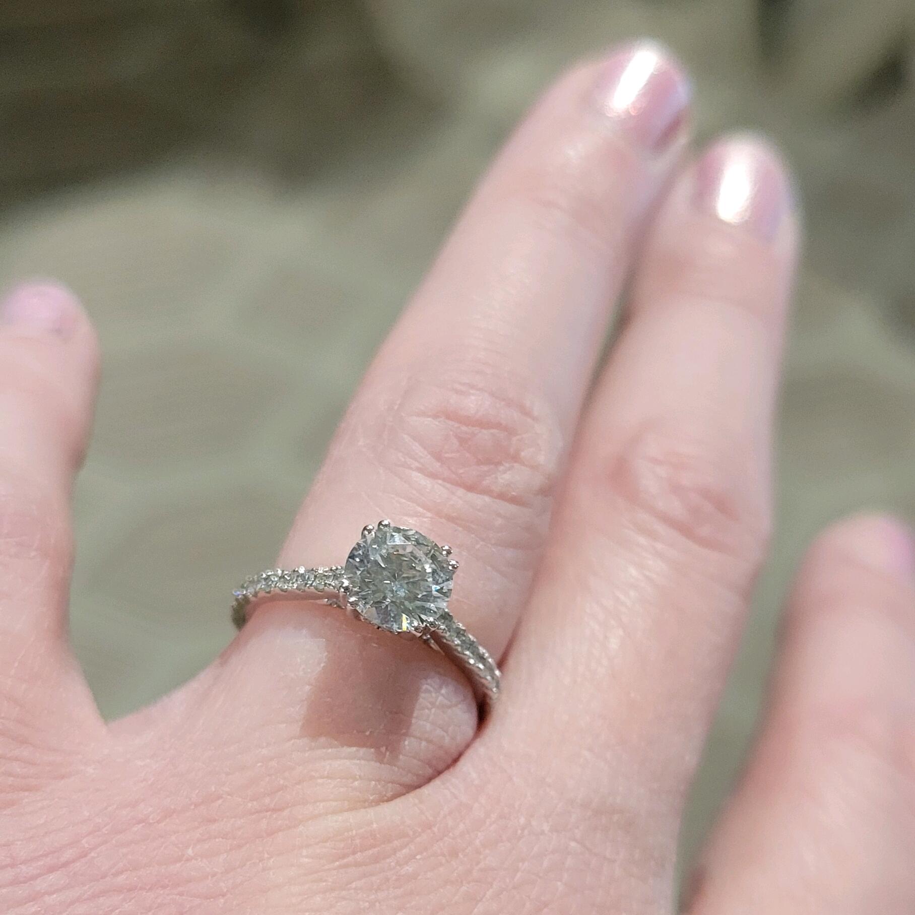 He decided that he liked it, so he put a ring on it. 💍