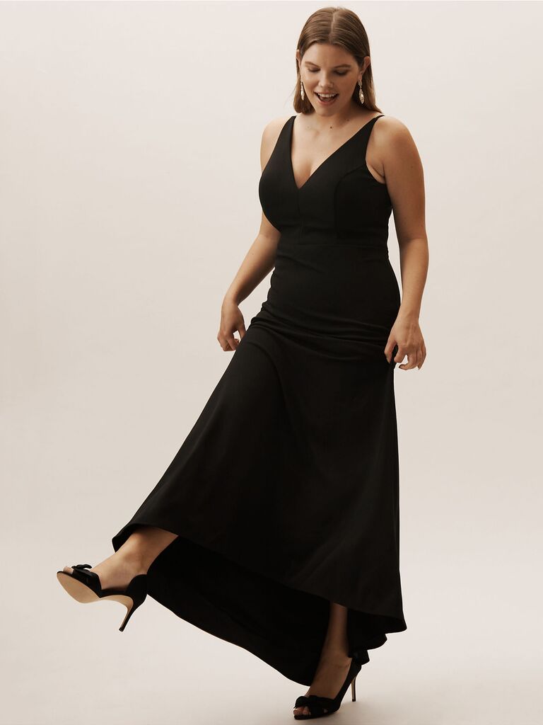 fancy black dress plus size