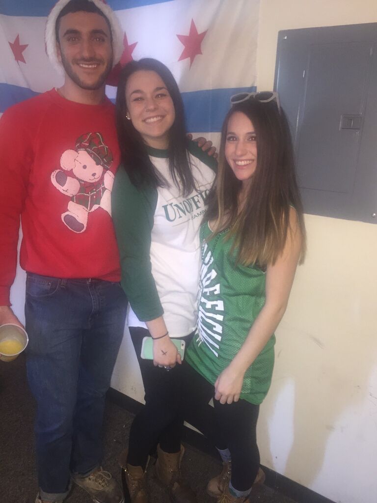 Champaign, IL - 
It all started on Unofficial St. Patricks Day at the University of Illinois. Avi and Talia were sophomores who had planned to spend the drinking holiday with friends at the AEPi fraternity house. Their two separate friend groups eventually crossed paths, convening in one of the suites in the house. In a sea of people dressed in green Unofficial clothes, Avi decided to wear a red Christmas sweater and it caught Talia's attention. They started talking, and the rest is history.