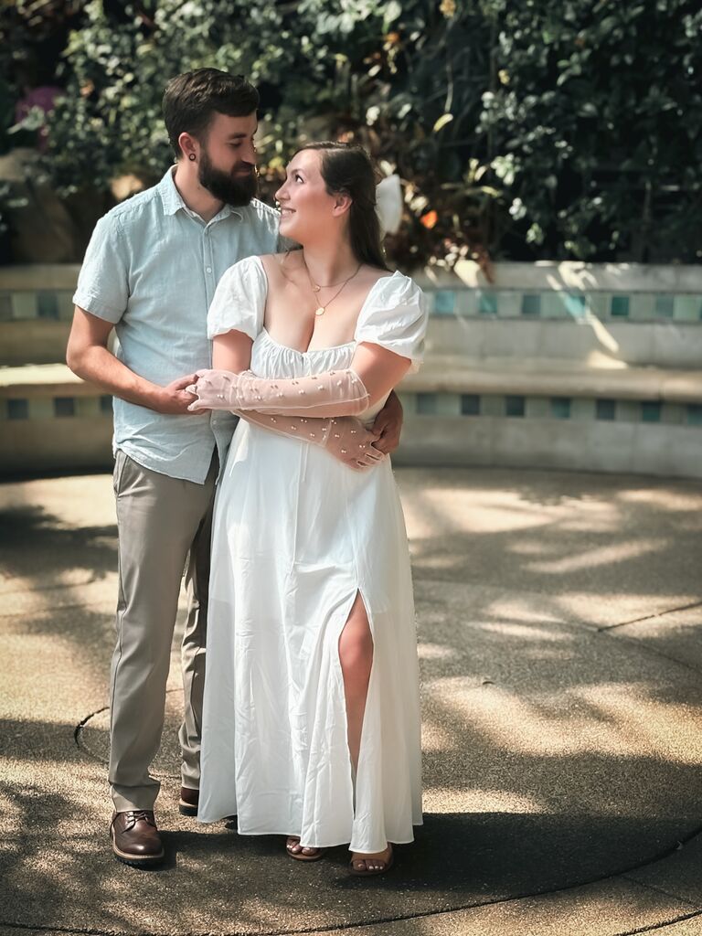 Lyle and Steph at Phipps Conservatory in Pittsburgh, PA.