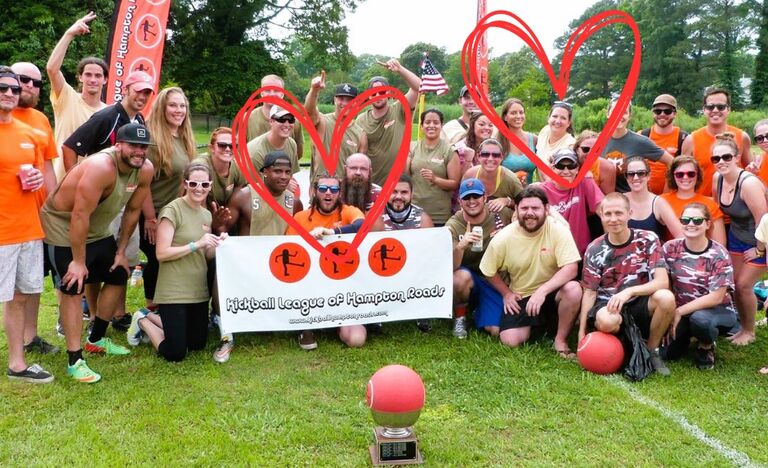 What good would a love story be for Dave Callahan if it didn't involve kickball? As commissioner of the Norfolk Kickball League, Dave's first love has always been kickball. Little did he know that his future wife would join the league and beat his team in the summer tournament. Meaghan let it slip to a mutual friend that she thought Dave was cute, and an introduction was planned. Unfortunately (or fortunately, depending on how you view fate), the introduction did not go as planned, and the pair continued on different paths.