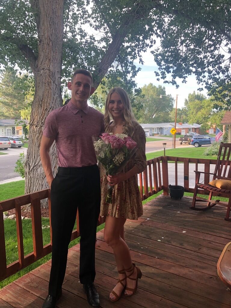 Wayne asked Andee out -  Date 1 was a quick smoothie date on Wayne's lunch hour. Date 2 was a super-secret, super-romantic rooftop dinner date on top of Visit Casper's Building. They worked less than a block away from each other, and hung out every day since. 