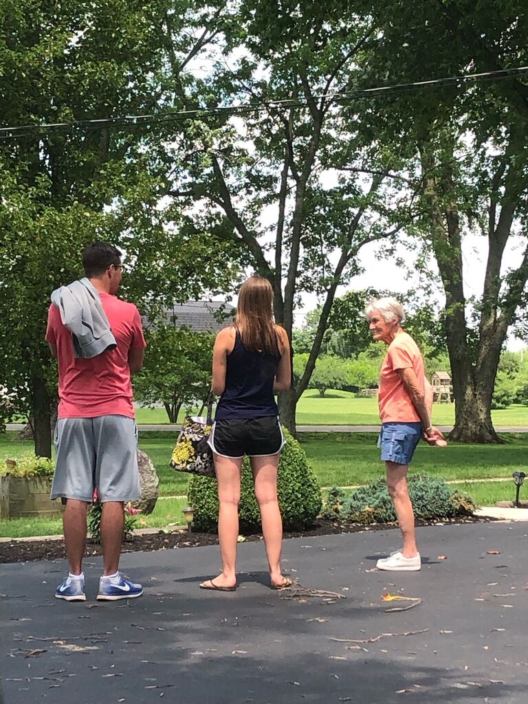 The midwestern goodbye with Mimi at Osborne family reunion 2021. Aside from her parents and sister, Josh met Amanda's entire family for the first time all in one go.