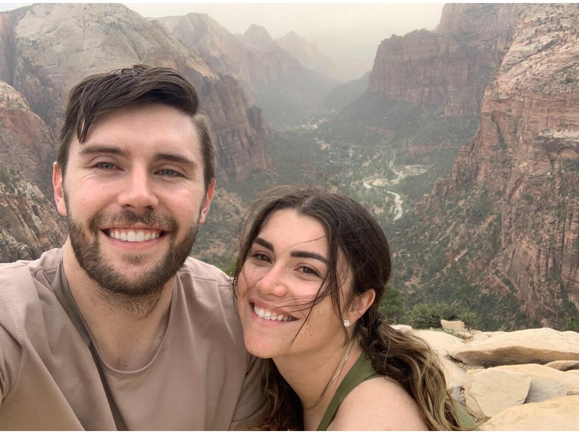 Loraine proposes to Evan in Zion National Park