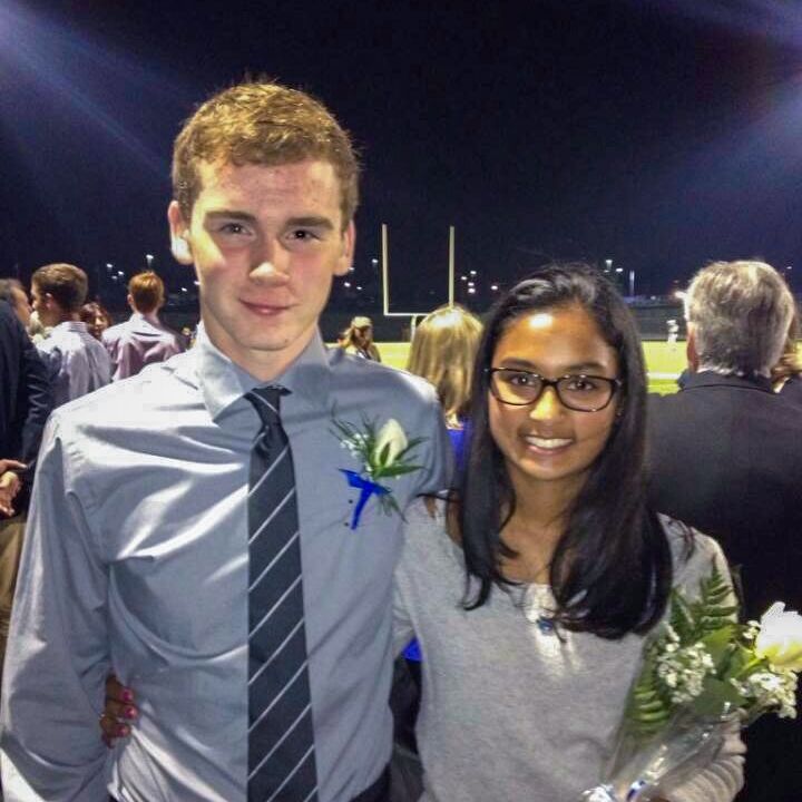 We were selected to be the freshman homecoming prince and princess!