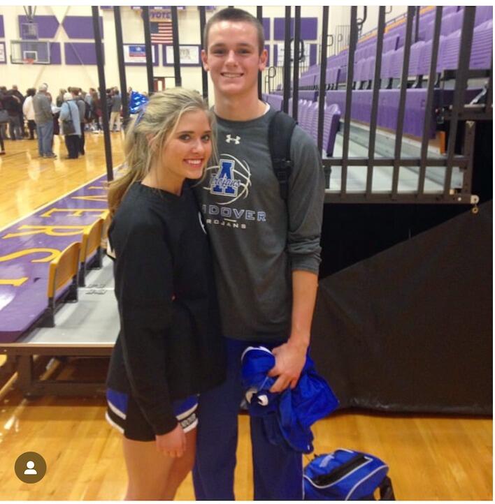 One of many varsity basketball games that Ashley got to cheer for