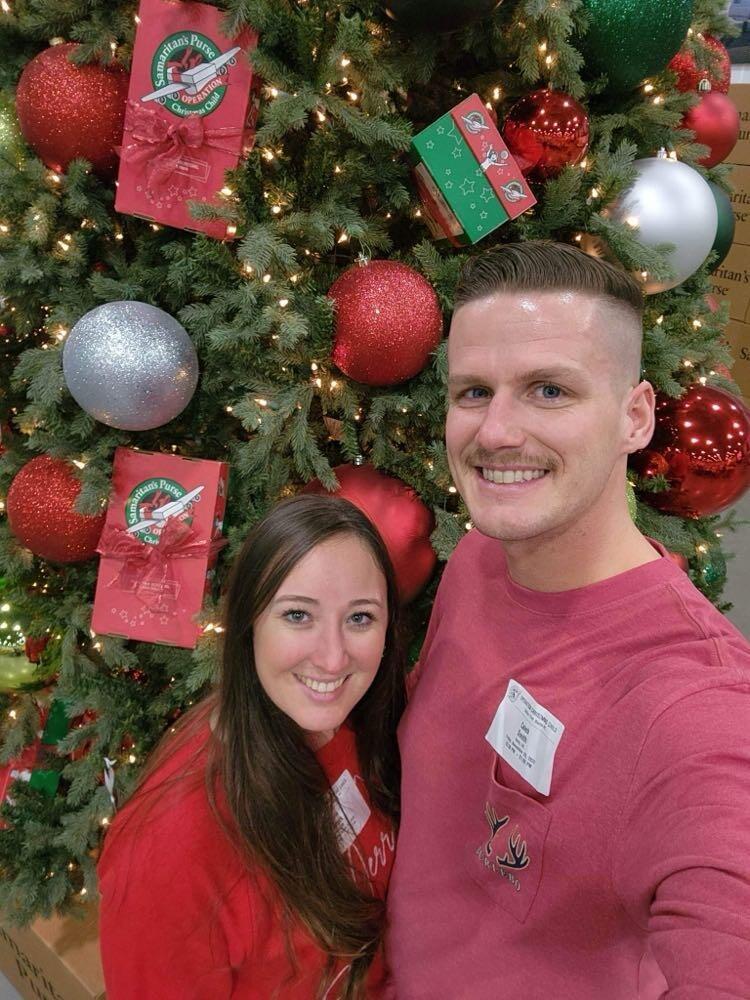 Volunteering with Operation Christmas Child and the Youth group!