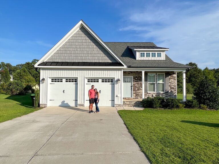 Stefanie and Adam moved into their first house together!