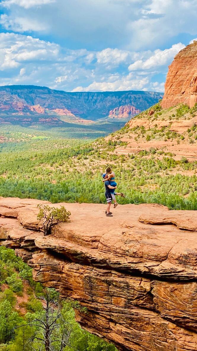 Our First Hike Together in Sedona.