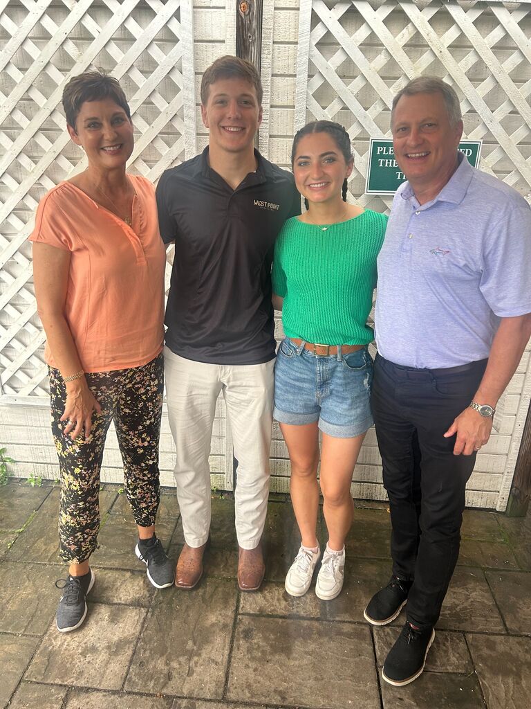 Katie's parents, Jennie and Jerome, visited West Point in September and met Mark (and his siblings!). Mrs. LaReau's first reaction meeting Mark was, "Katie, he's so gentle!"
