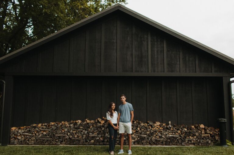 Engagement photos at the wedding venue!