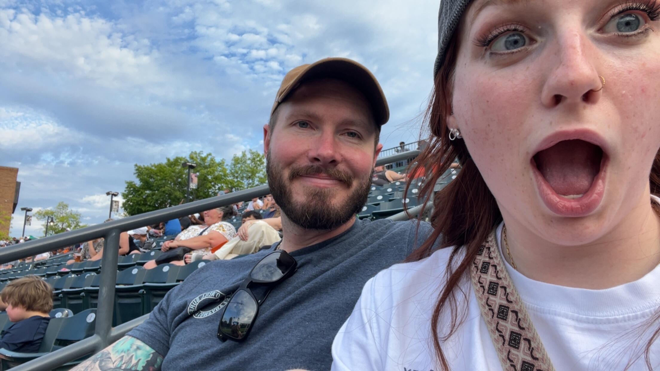 Andrew and Kennedy met in June of 2024, and only took 3 dates before falling in love. 
This was their first pictures they took together at a clippers game. Where Kennedy googled Baseball 101 before Andrew picked her up.