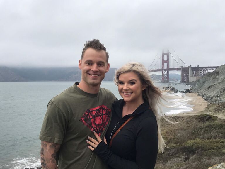 Connor and Alyssa's 2nd date in San Francisco where they realized they wanted a future together. An older gentleman insisted on taking this picture of what he thought was a couple. Little did he know they were practically strangers that would one day get MARRIED!