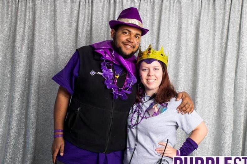 Aaron's first Purplestride.