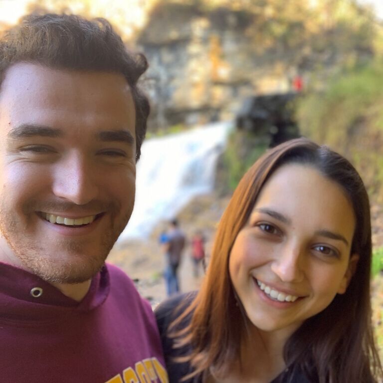 We went on a lot of hiking dates when we were first starting out.