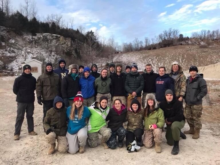 The next time that Colton and Megan saw each other was at PTF's winter overnight, an exercise that allowed candidates to use land navigation and weapons training during night procedures. Megan and Colton flirted intermittently, and this was the night that sparks began to fly! 