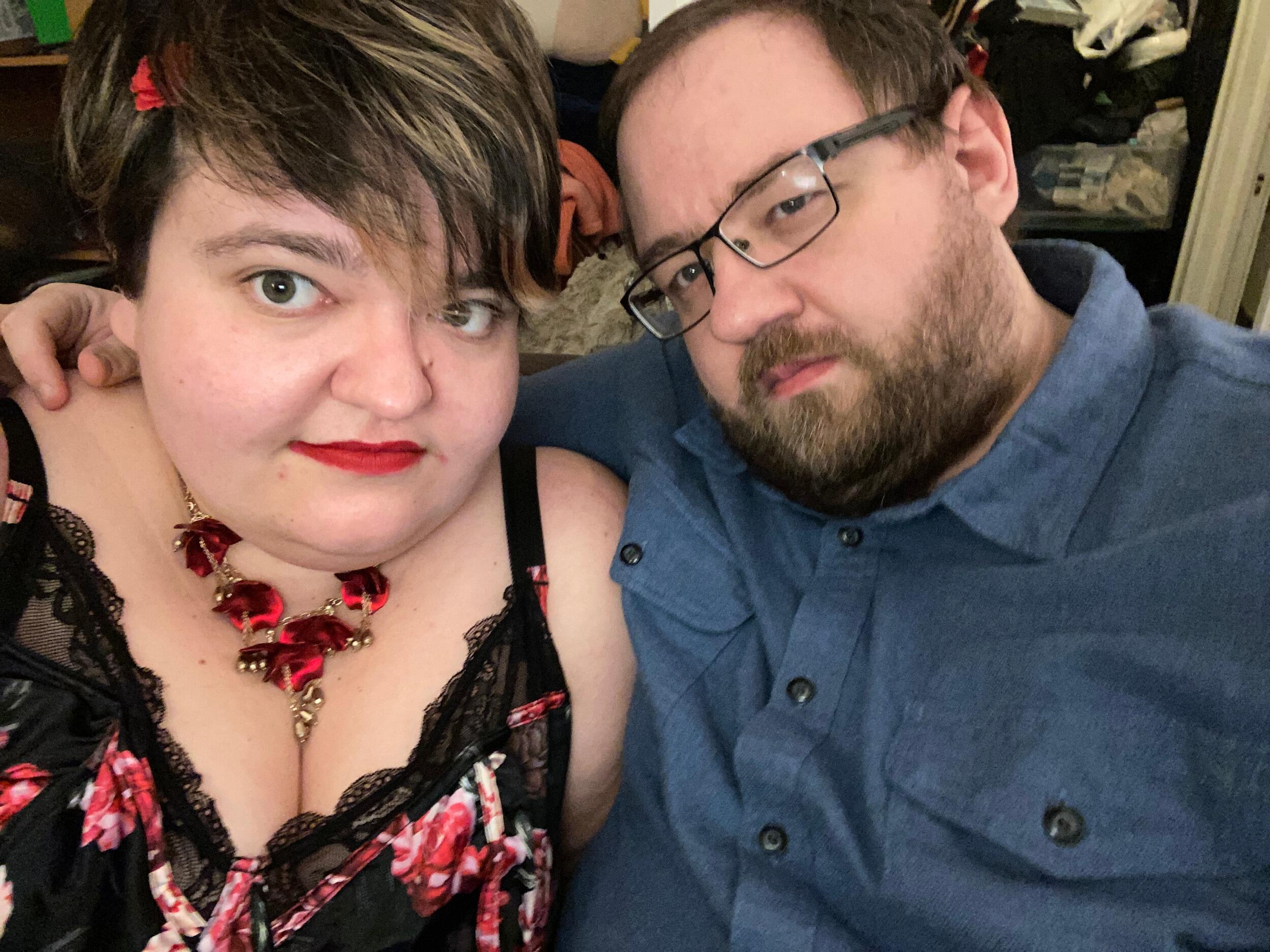 Our 1-year anniversary! We always re-create our first-date... order a pizza and watch a bad movie. (We didn't have a lot of options over the pandemic!)