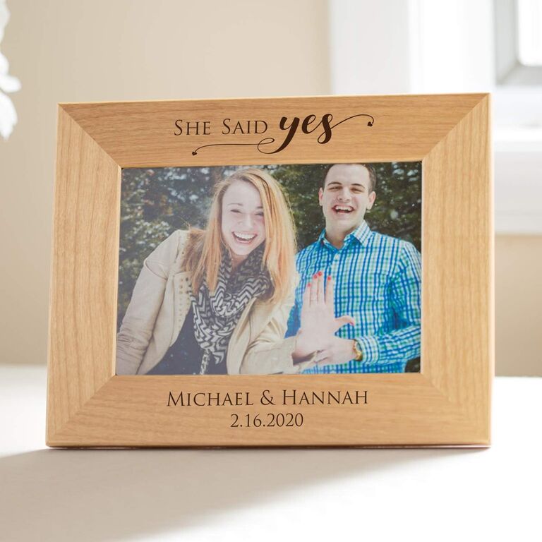 Personalized True Love Wooden 4x6 Photo Frame