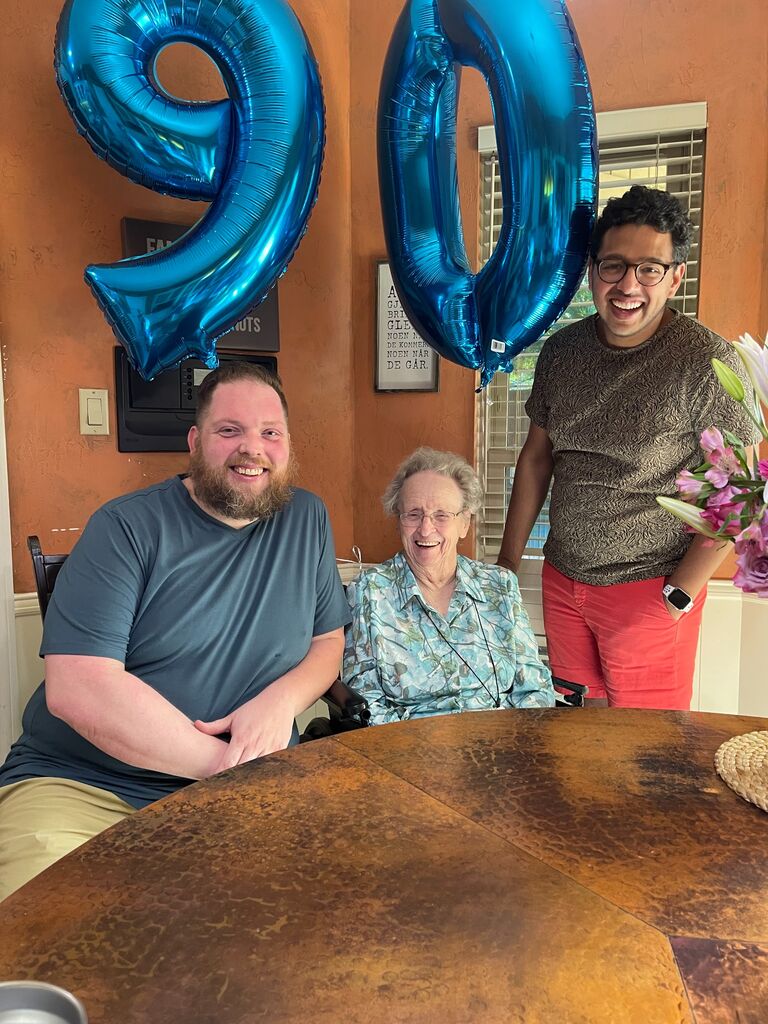 Grams' 90th birthday!
