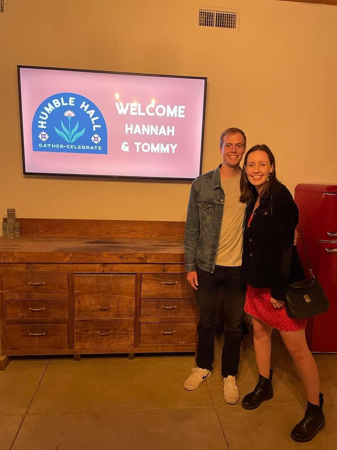 Touring our wedding venue months before we got engaged ... what can I say? You do what you have to do for a good deal. 