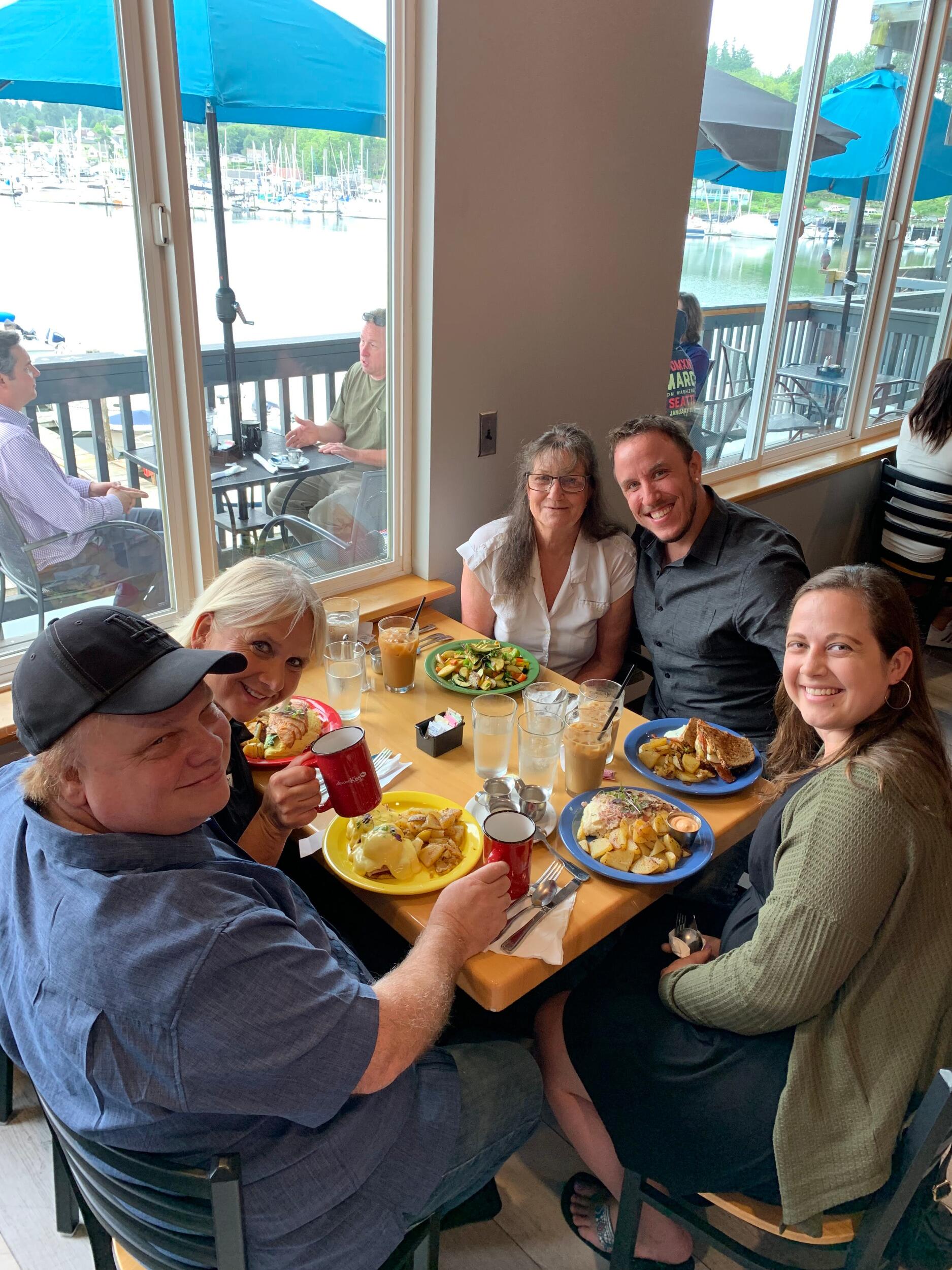 Ilze and Russell's parents meet for the first time over a delicious brunch in Gig Harbor!